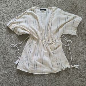 Urban Outfitters linen wrap top